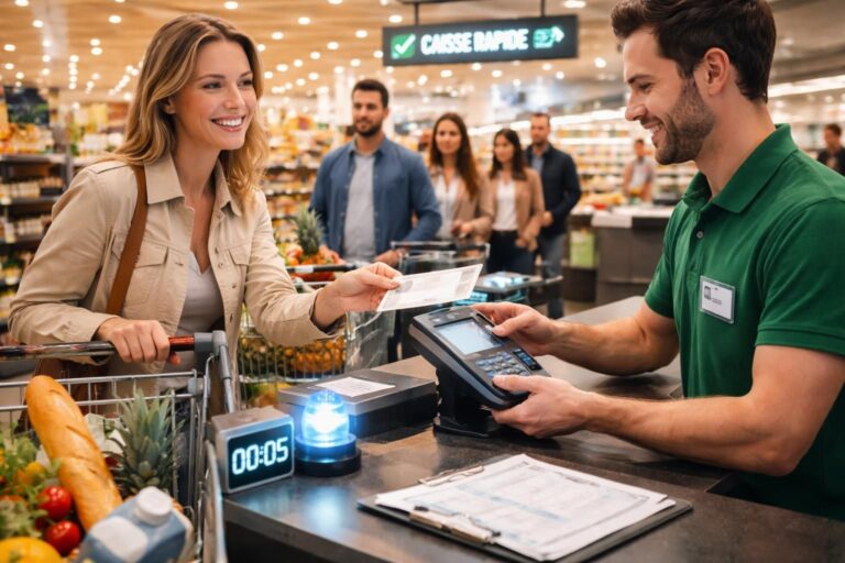 découvrez nos astuces pour réduire le délai d'encaissement de votre chèque au supermarché et profitez d'un paiement rapide et sécurisé.