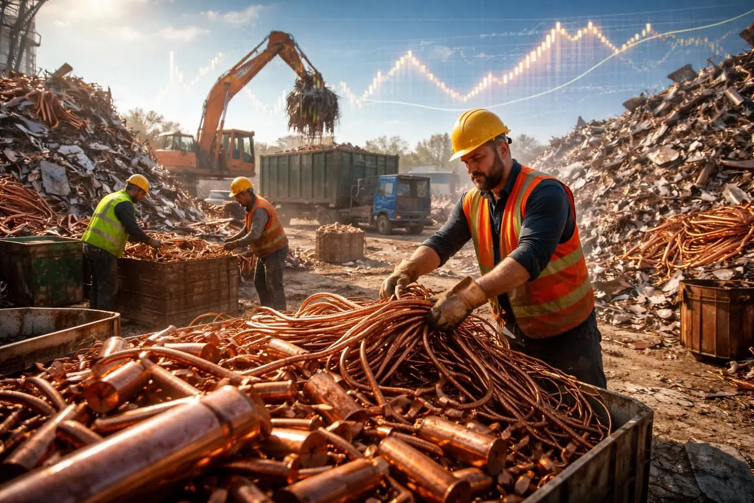 découvrez les raisons des fortes fluctuations des prix du cuivre chez le ferrailleur aujourd'hui et comment elles impactent le marché de la ferraille.