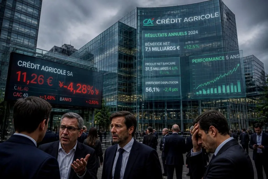 découvrez pourquoi l'action du crédit agricole chute malgré des résultats financiers positifs et analysez les facteurs influençant cette baisse inattendue sur le marché.